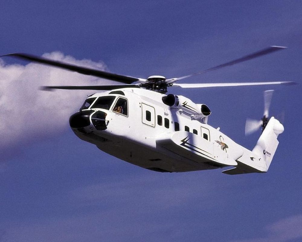 Det var et helikopter av typen Sikorsky S-92 som fikk motorproblemer torsdag.