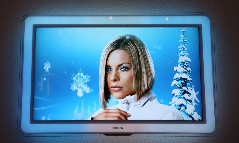 IFA: Philips' Aurea-TV-er er slående med lys i ramma rundt selve skjermen. Det nye i år er at selskapet bruker LED-lys.