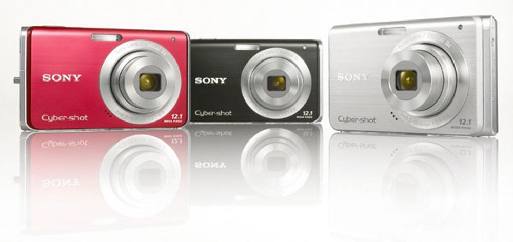 Sony Cyber-shot W190 finnes i tre farger.