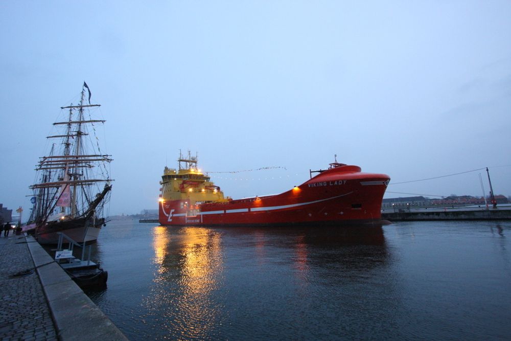 FORBILDET: LNG-drevne Viking Lady ble sendt til klimatoppmøtet i København i 2009 for å reklamere for LNG som klimaløsning for skipsfarten. Metan-ustlippene sto ikke på agendaen da.