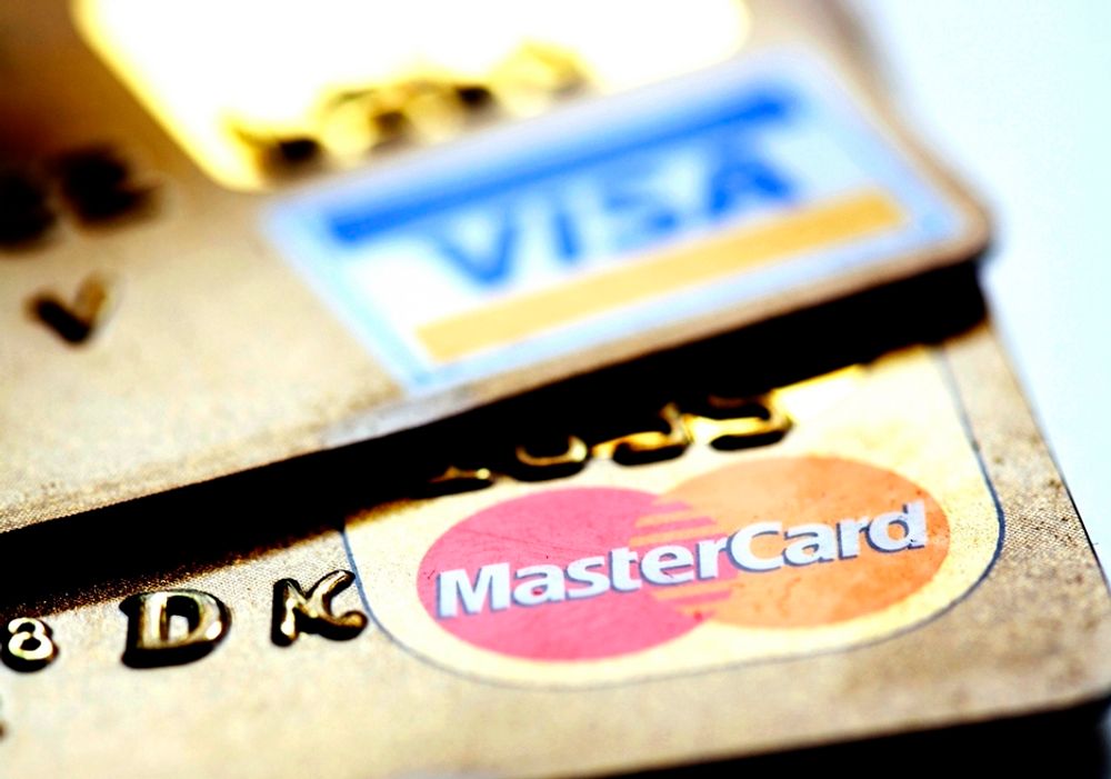 Visa, Mastercard, kredittkort.