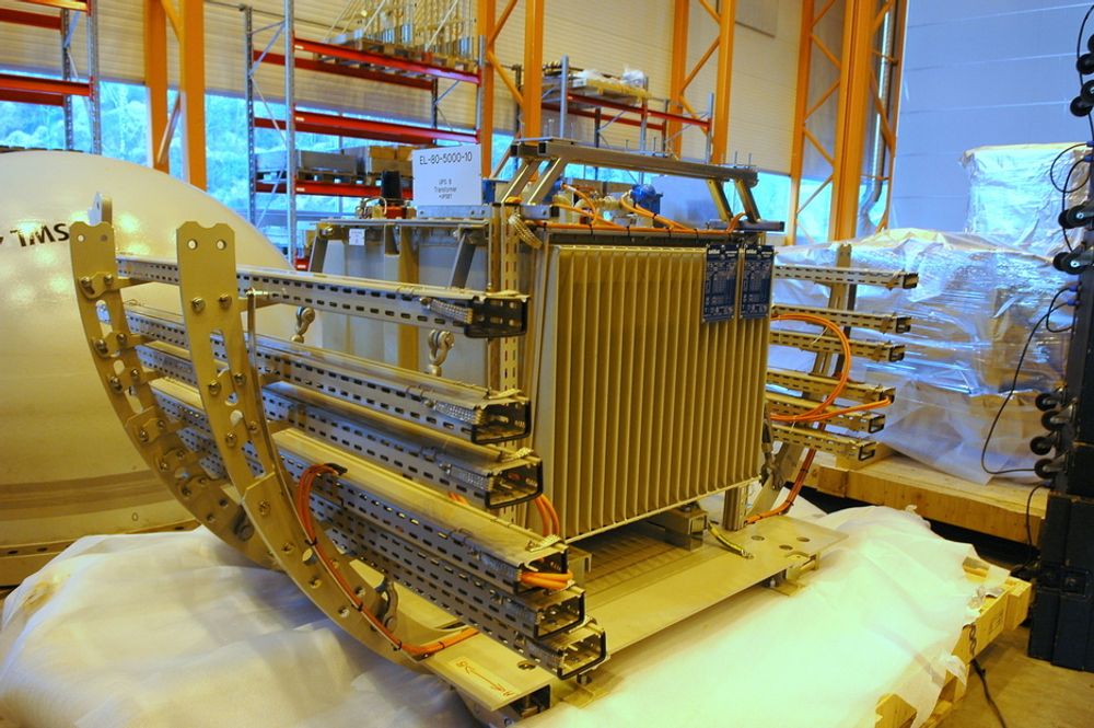 KRAFTFORSYNINGSENHET: SPenningen ska senkes fra 35 kV til 22 kV før den ledes inn på motorene.
