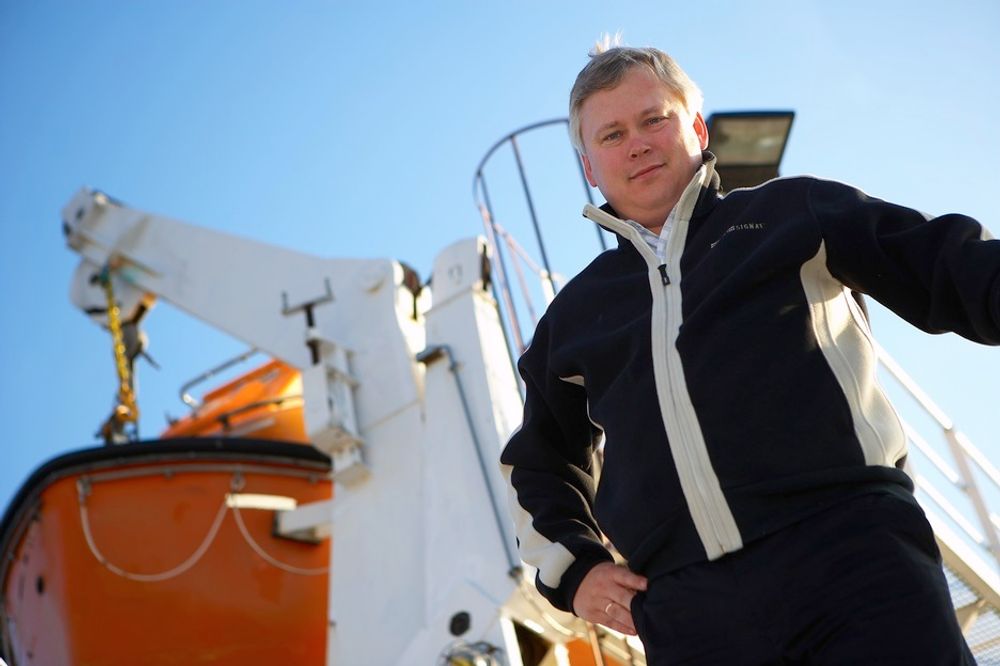 STOLT: Administrerende direktør Anders Haneborg ved Norges Maritime Utdanningssenter AS i Horten er fornøyd medå ha kapret kontrakten med Grenland Group.