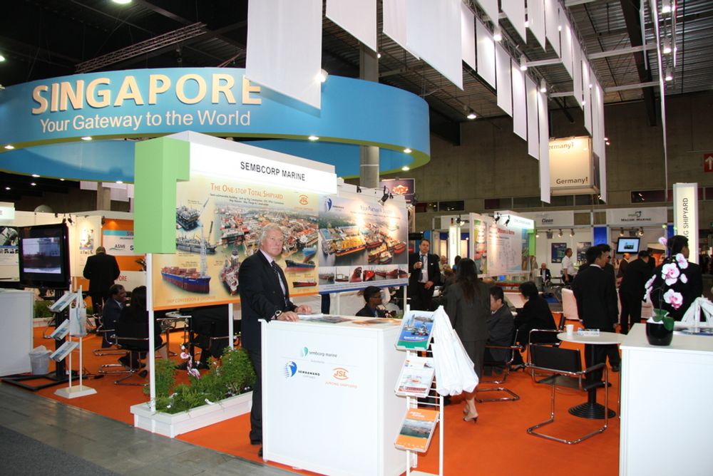 Singapore har samlet flere selskaper på en fellesstand.