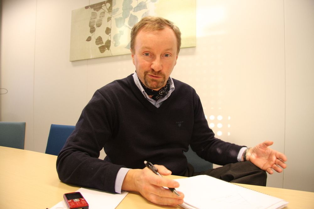 MÅ KUTTE: Peter Gjørup, administrerende direktør i NCC Construction må si opp 200 personer på grunn av finanskrise og byggestopp.