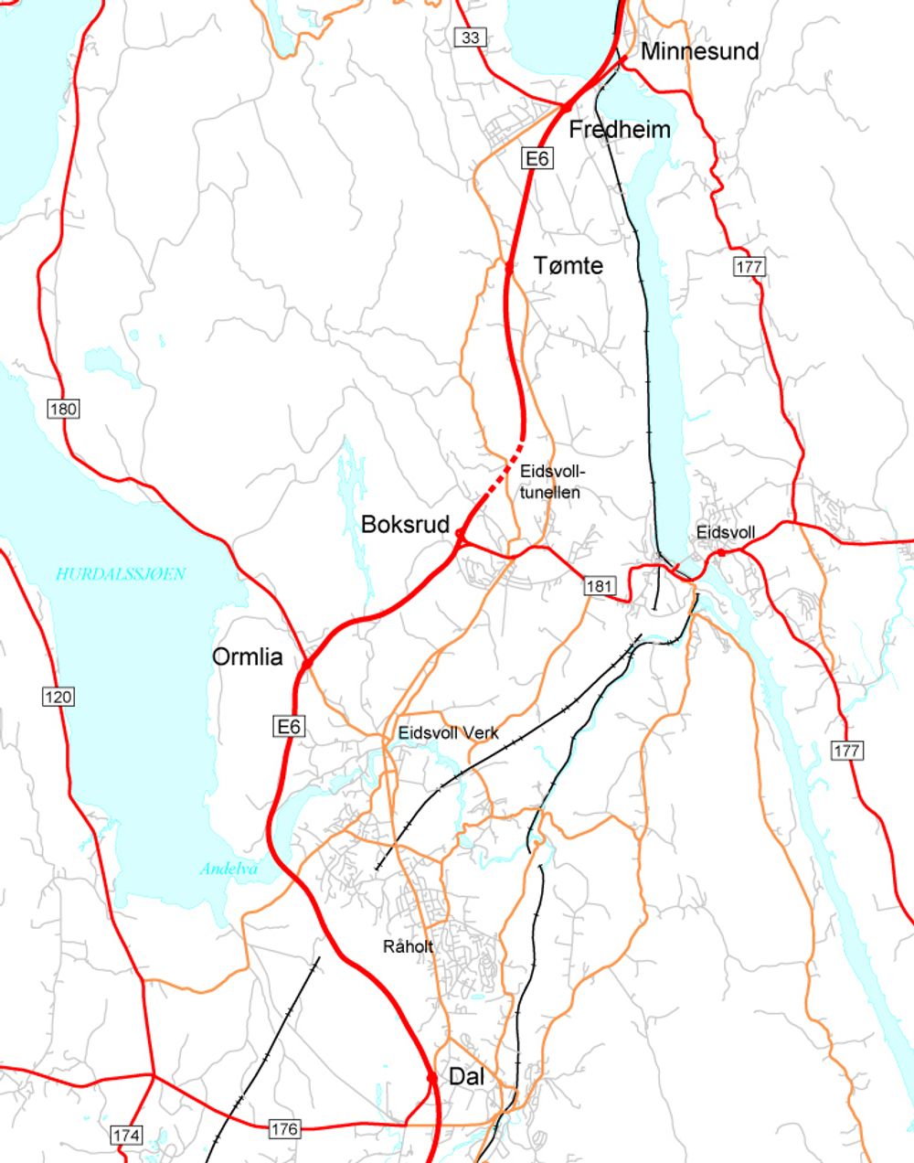 Begge de største kontraktene på utvidelse av E 6 mellom Dal og Minnesund er nå fordelt. Mesta tar parsellen Dal-Boksrud, Veidekke tar parsellen Boksrud-Minnesund.