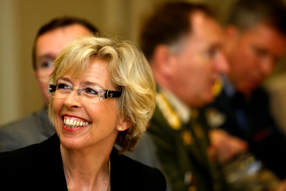 Forsvarsminister Anne Grethe Strøm Erichsen er trygg på at F-35 er det rette valget.