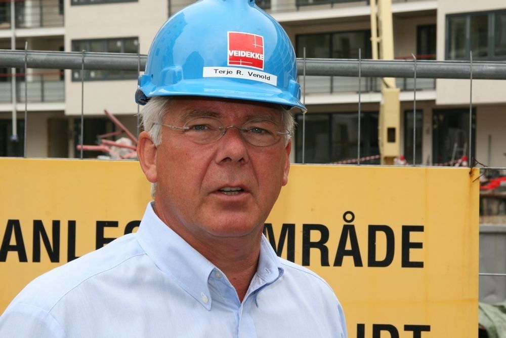 SKUFFET: Etter 22 år i Veidekke må konsernsjef Terje Venold håndtere selskapets mest alvorlige krise.