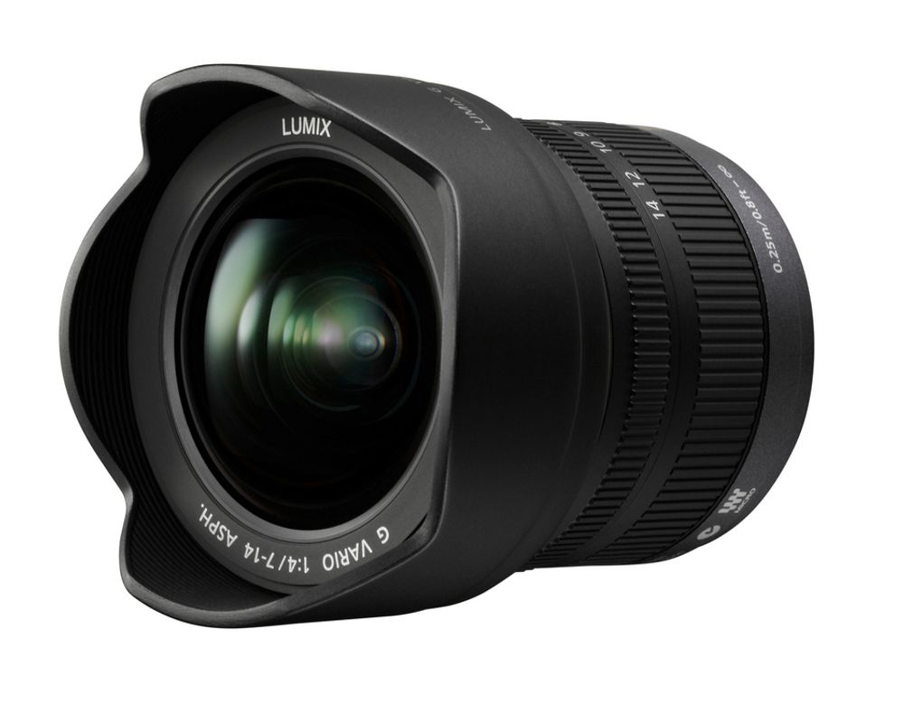 Vidvinkelen LUMIX G VARIO 7-14mm/F4.0 ASPH tilsvarer overraskende store 14-28mm på et 35mm kamera.