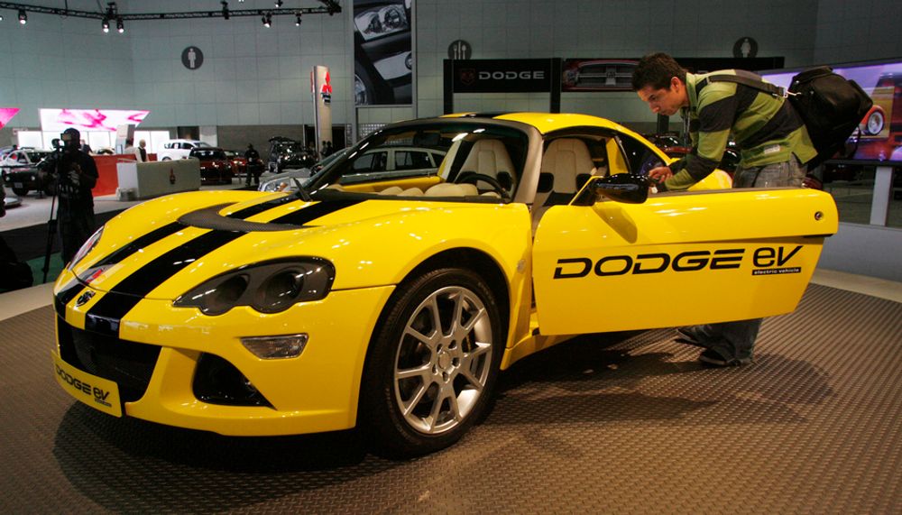 LA AUTO SHOW: Også Chrysler LLC' Dogde EV er en elektrisk sportsbil.