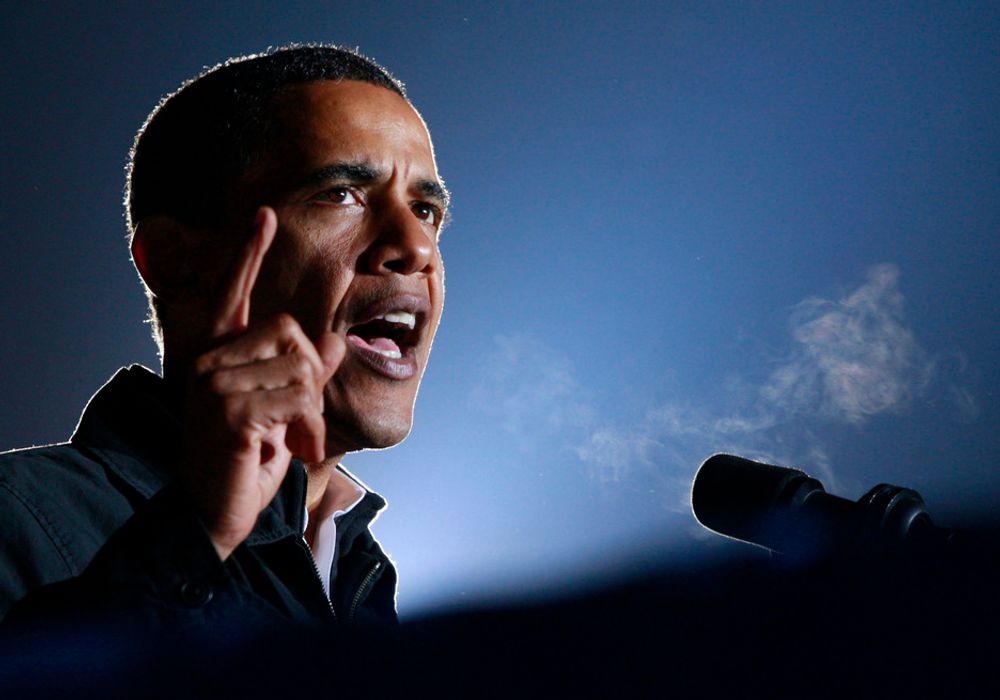 KLAR: Barack Obama er i ledelsen før valget i USA tar til.
