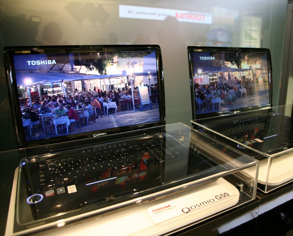 IFA: Tosbiba viste også Qosmio G50, som skal oppskalere DVD til nær- HD-kvalitet.