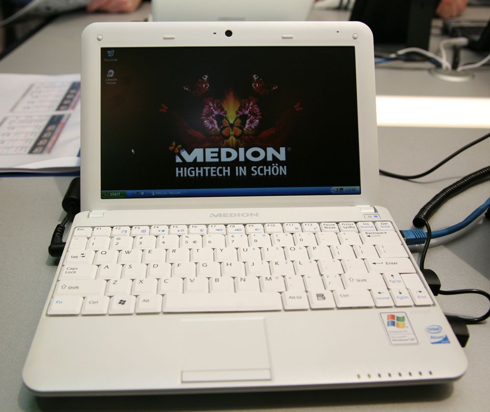 IFA: Også produsenten Medion tilbyr en mini-laptop med Intel Atom-prosessor. Navnet er Akoya Mini.