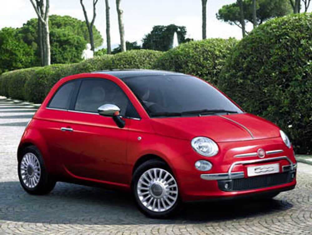 Fiat 500 1,3 MJT kommer på sjetteplass med et dieselforbruk på 0,42 liter per mil.
