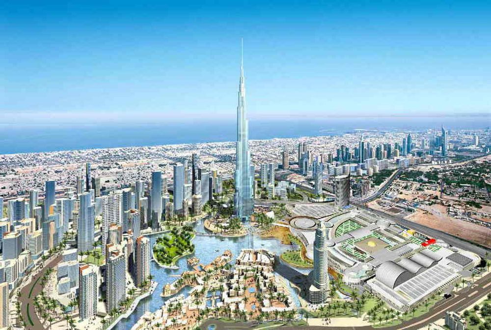 Verdens høyeste bygg rager over alle andre i Dubai.