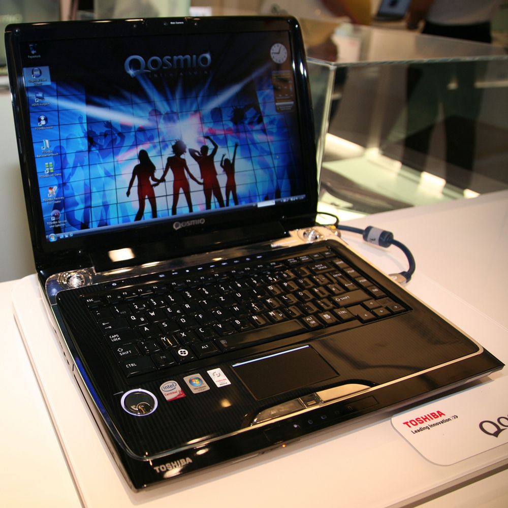 IFA: Toshibas Qosmio F50, som ble lansert i juli, er kraftig laptop med firekjerne-prosessor.