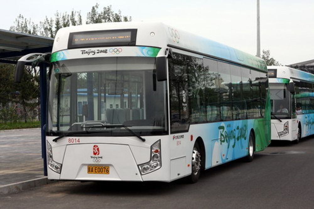 Batteridrevne busser skal være med på å gjøre Beijing-OL litt mer miljøvennlig.