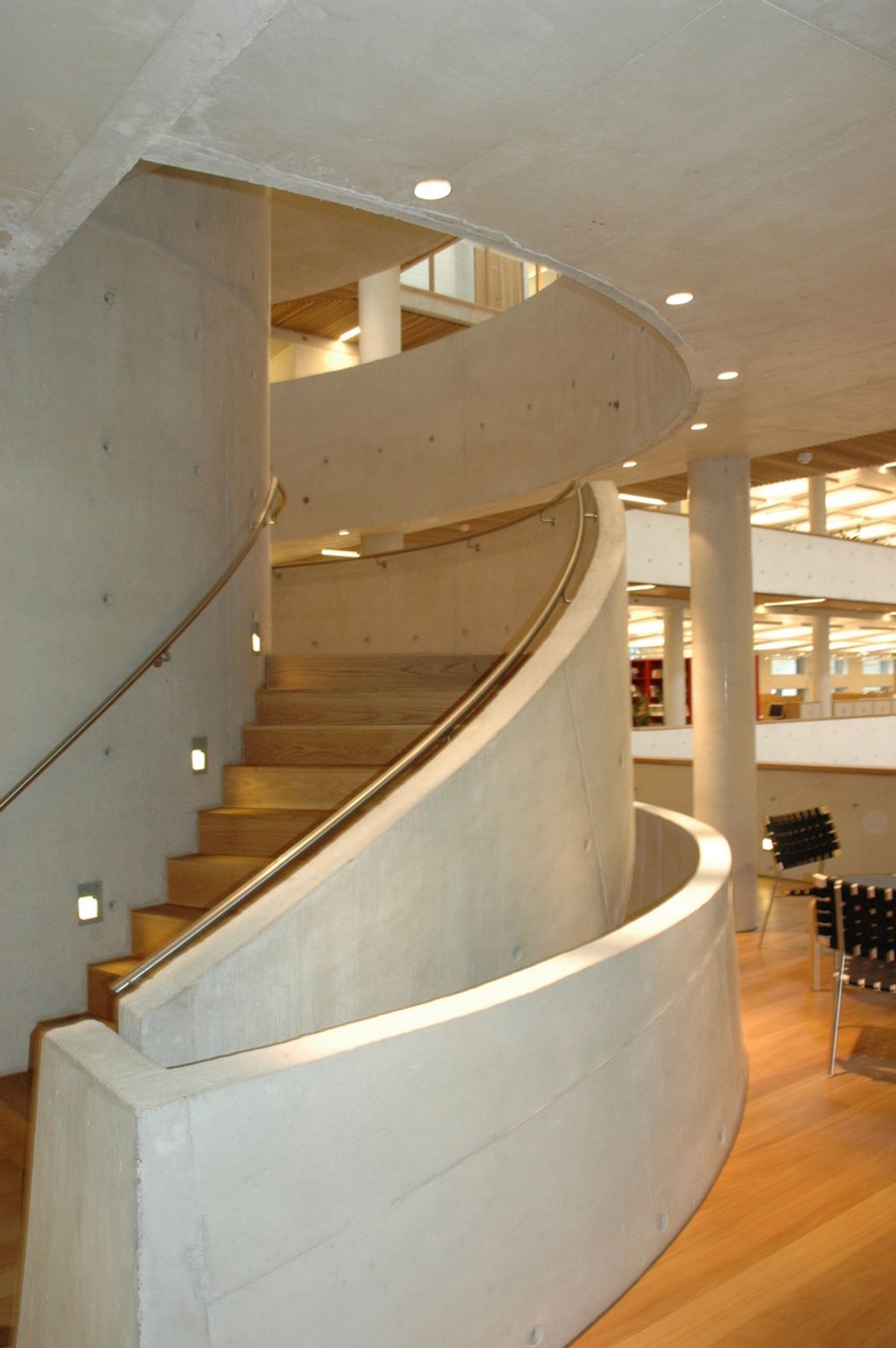TRAPP: Trappehuset har en skulpturell utforming som illustrerer betongmaterialets formbarhet, heter det i juryens begrunnelse.