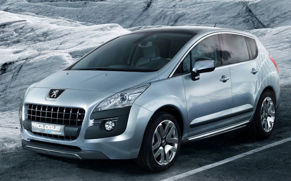 Peugeot viser fram sin konsepthybrid, Prologue, en slags SUV-versjon av dagens 308 SW.