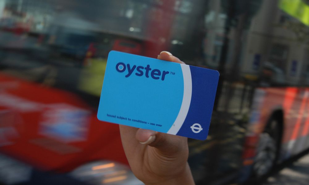 Oyster Card - Londons elektroniske kort for offentlig transport.