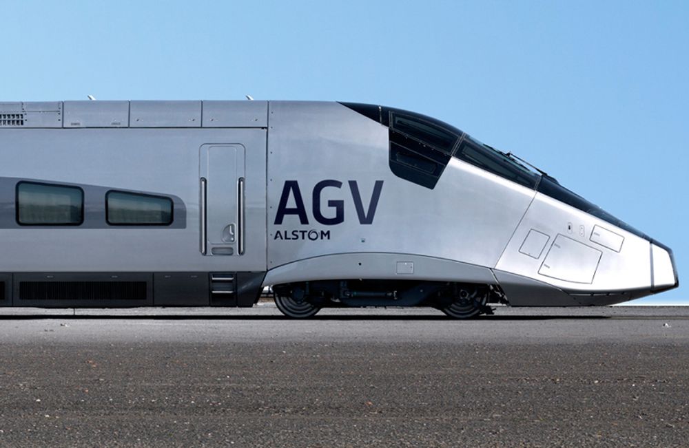Alstom lanserte i januar sitt nye hurtigtog AGV, som skal kunne kjøre i 360 km/t.