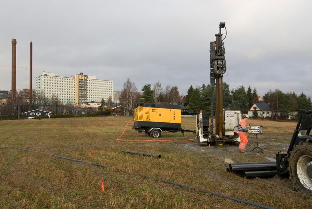 BRØNNENERGI:Både nye A-Hus og Postens nye Østlandsterminal  har valgt brønnparker i stedet for å knutte seg til det lokale fjernvarmenettet.