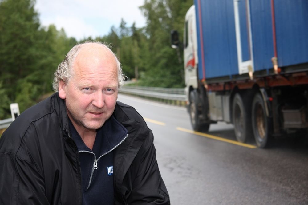 KREVER HANDLING: Tore Velten i Norges Lastebileier Forbund krever at myndighetene utvider riksvei 3 gjennom Østerdalen straks.