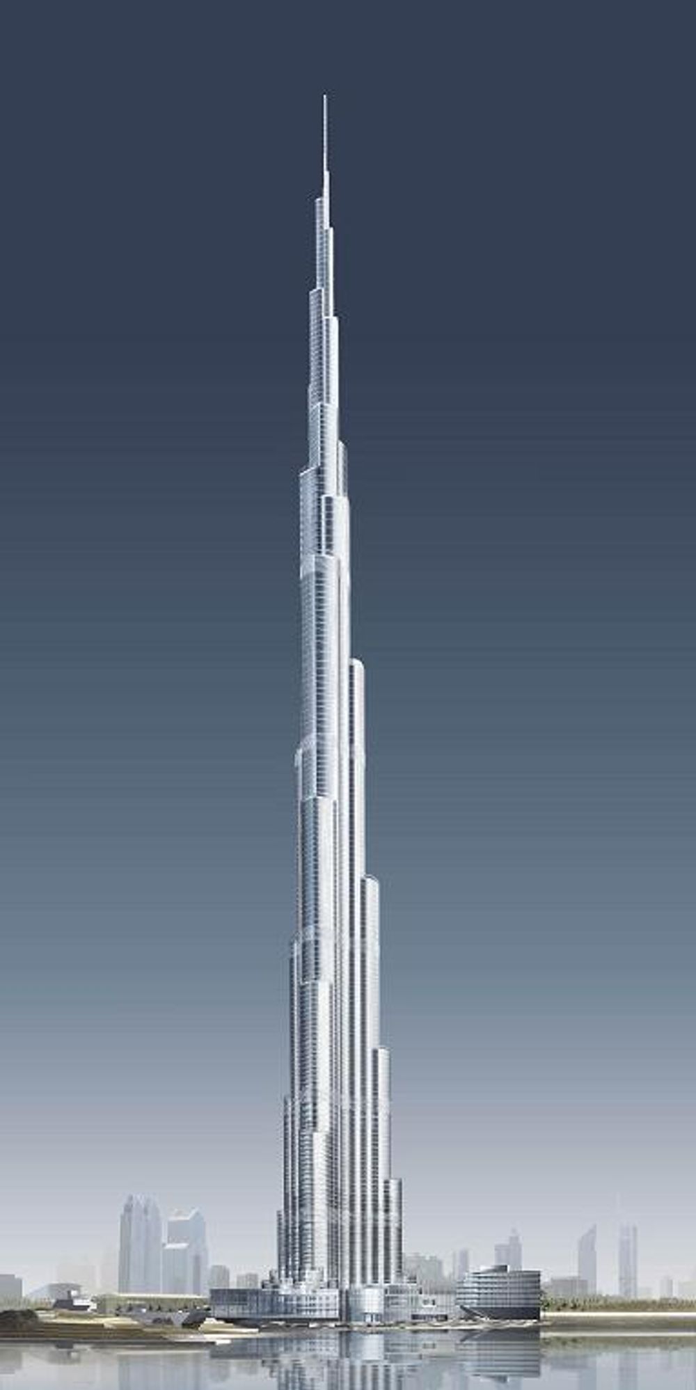 I september 2009 åpnes verdens høyeste bygning - Burj Dubai. Høyde med tårnantenne: 818 meter. Høyde på toppen av taket: 643,3 meter. Det vil ha 164 etasjer.