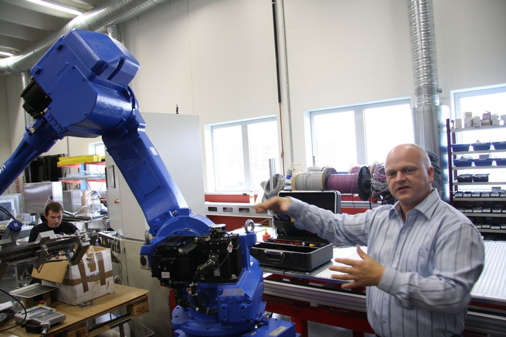 ENGASJERT: Halvard Andresen og Maskon kan automatisere det meste i industrien.