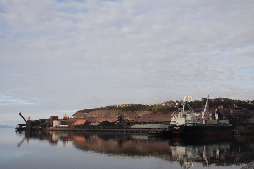 HAVN: Dypvannskaien til LKAB er hele grunnlaget for Narvik. Byen ble grunnlagt rundt utskipingen av malm fra Sverige.