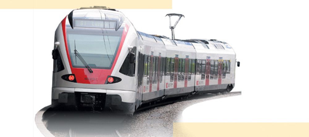 Tog fra sveitsiske Stadler Rails AG. Bilde fra deres hjemmeside.