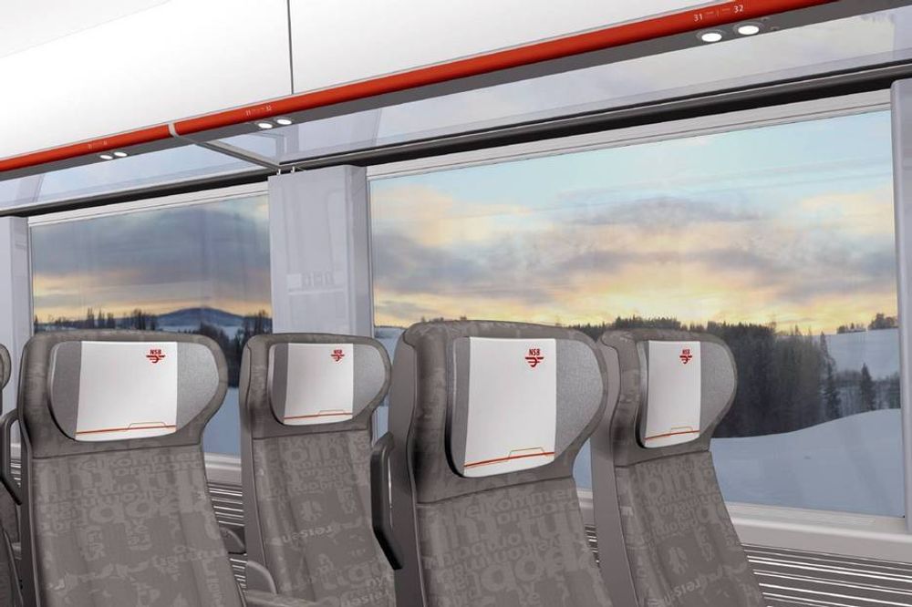 GOD PLASS: NSB lover gode seter og stor plass i de nye togsettene.