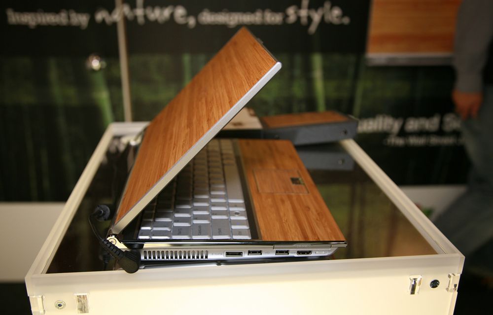 Asus' nye laptop - bygget i bambus.