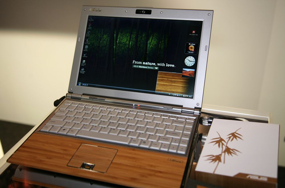 Asus' nye laptop - bygget i bambus.