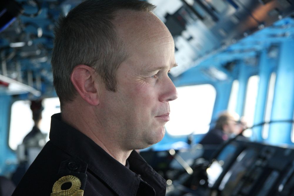 Hans Petter Midttun, skipssjef på den nye fregatten KNM Roald Amundsen.