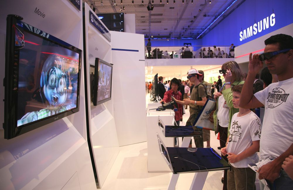 IFA. Samsung og flere andre produsenter introduserer nå 3D-TV.