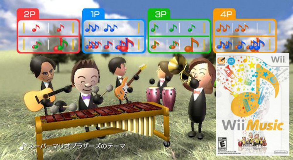 WII MUSIC: Wii Music er det siste spillet i Nintendos Wii Series, og skal kunne simulere seksti forskjellige instrumenter ved hjelp av Nunchuk, Wiimote og Wii Balance Board, kjent fra Wii Fit. Spillet skal være ekstremt lettfattelig, og vil være i butikkene 14. november.