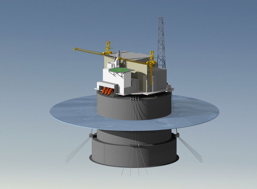 Aker Solutions plattformskonsept for Goliat, Mono Floater, skal bygges i betong i Norge.