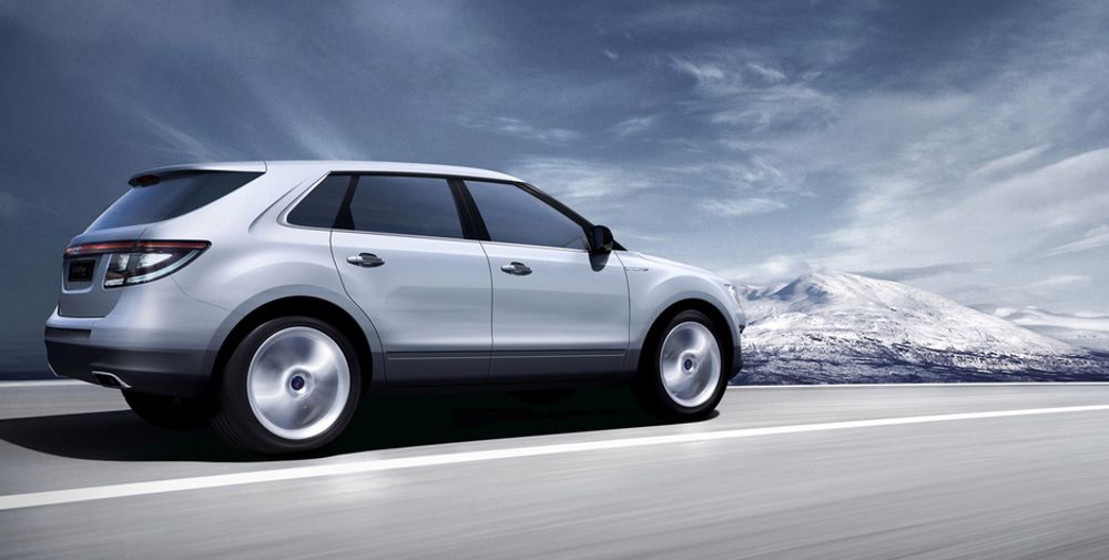 SAABS REDNING?: Saab 9-4x ble presentert på Detroit-messa tidligere i år og kommer for salg i 2009. Bilen skal produseres i USA på en ny GM-plattform.