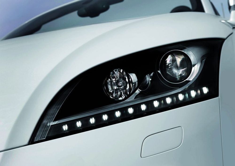 TT: Audi TT Roadster med LED-lys.