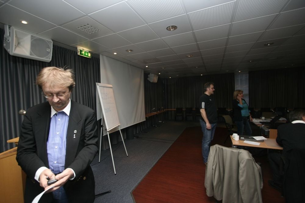 Bekymret: Nito-hovedtillitsvalgt, Einar Arne Iversen, samlet representantene til de sokkelansatte ingeniørene på Værnes forrige uke. De frykter for fremtiden.