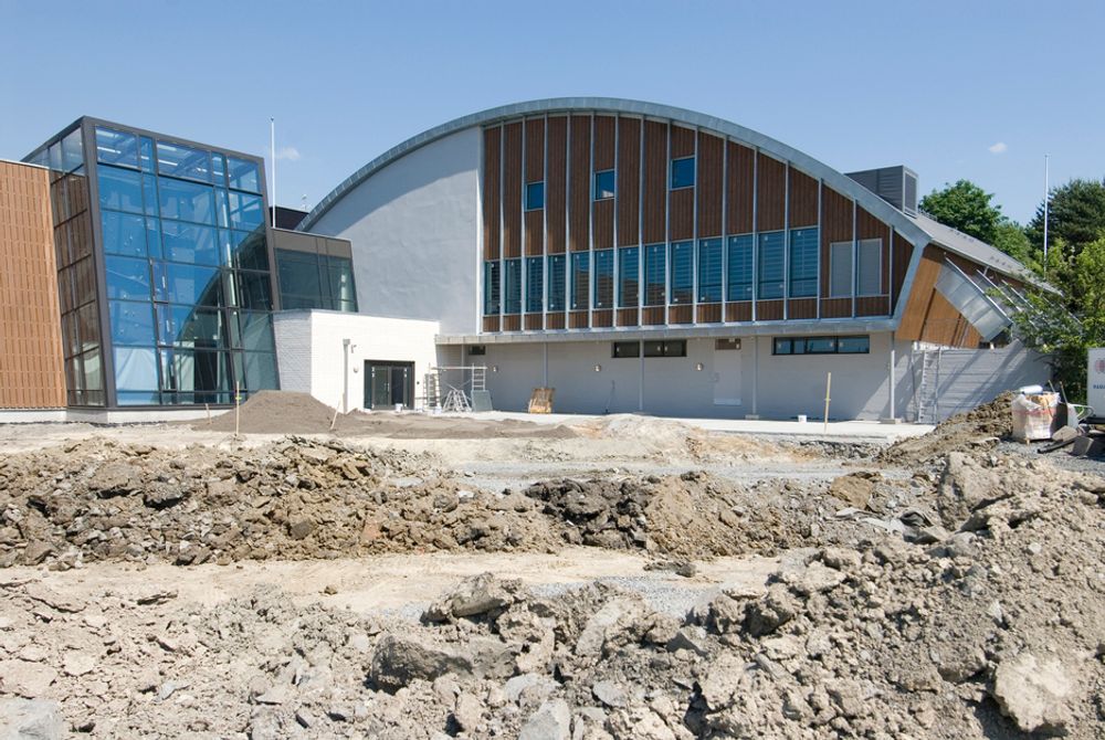 REHABILITERT: Den gamle Pershallen er rehabilitert og tilknyttet den nye flerbrukshallen.FOTO: KNUT STRØM