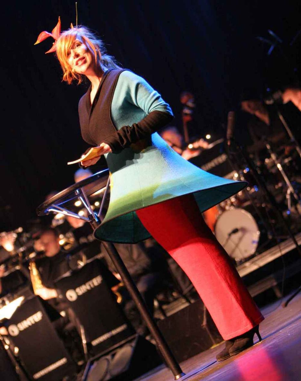 Noe for julebordet? Gry Molvær skiftet kjoleantrekk en rekke ganger under Technoport Awards.