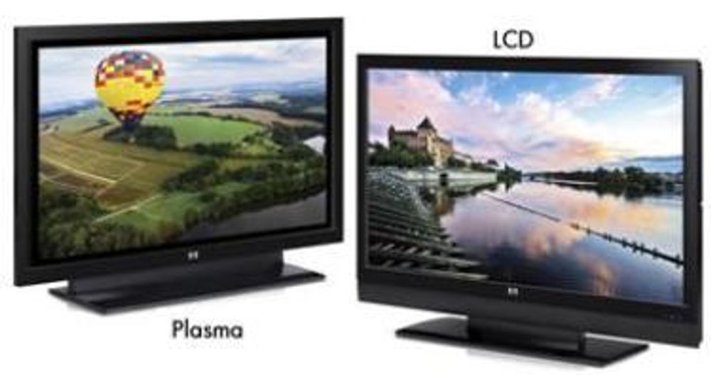 Plasma og LCD-TV.