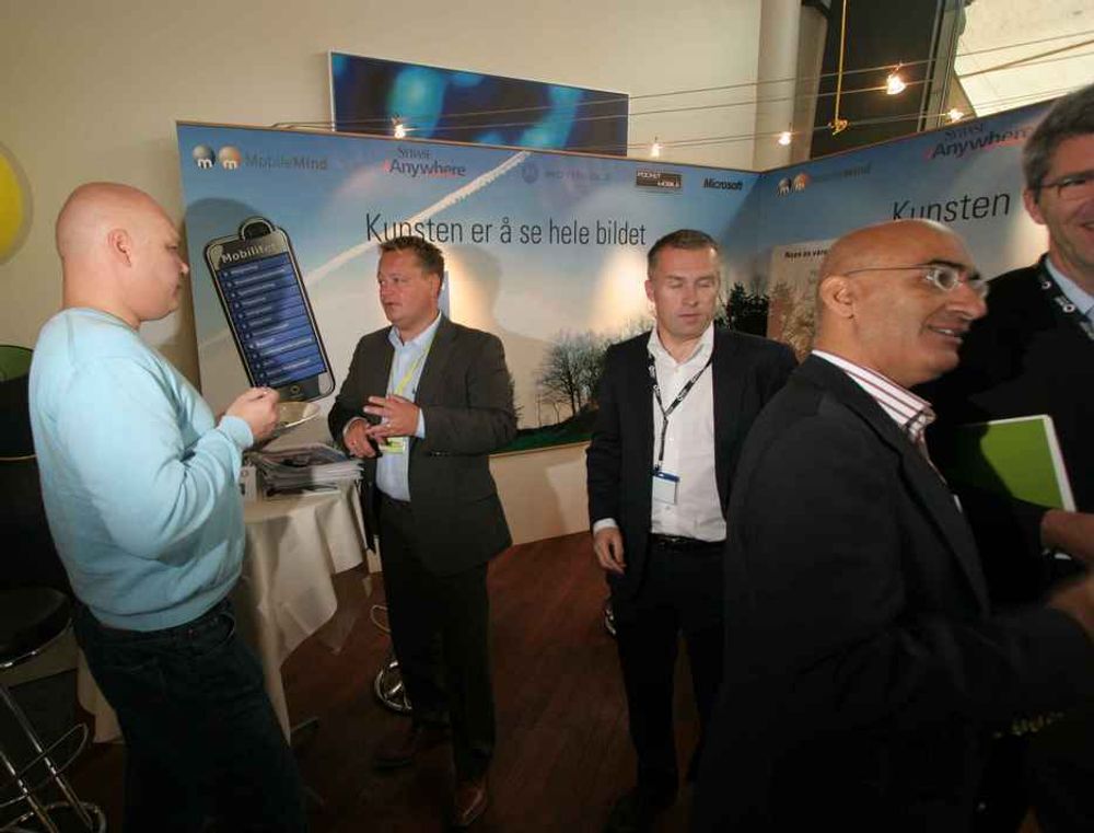 ALLTID TRÅDLØS: Mobilmisjonærene i Mobile Mind fikk mye oppmerksomhet under IT-tinget som nå pågår i Tønsberg.