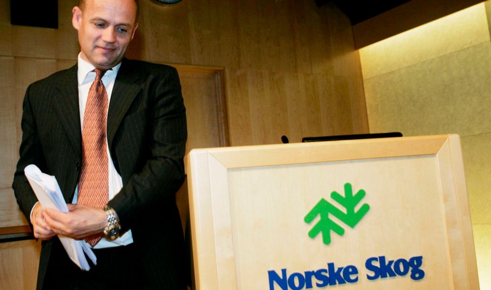 Finansdirektør Andreas Enger i Norske Skog har varslet en gjennomgang av alle konsernets fabrikker.