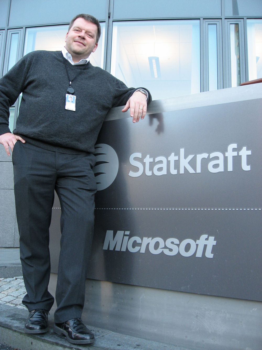 SERVERSPESIALIST:
Morten Jenssen i Microsoft har allerede lang erfaring med neste års versjon av selskapets serverplattform.