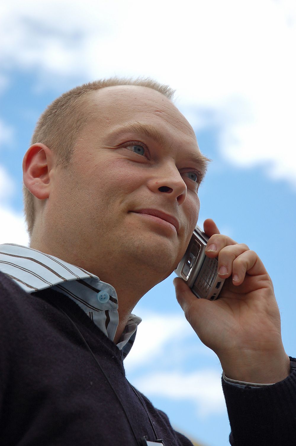 KLAR TALE:Roy Nilssen er prosjektleder for forbedring av stemmekvalitet  i Netcom.