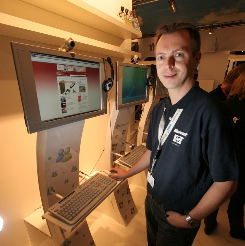 Redaktør Kurt Lekanger i MSN Norge, som var samarbeidspartner for Electroworld-messen.