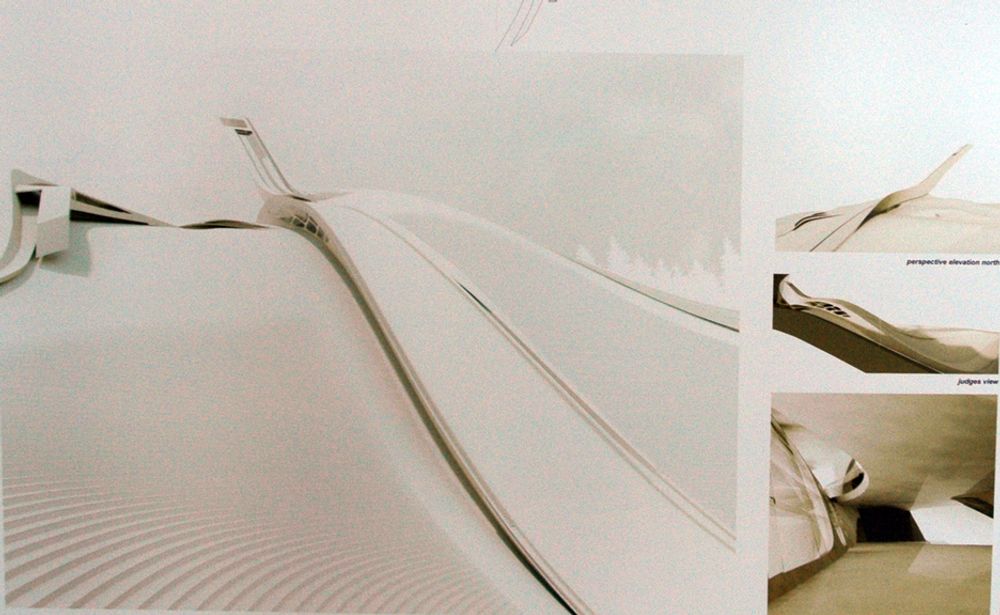 "ETTER WIRKOLA": Arkitektene bak dette utkastet legger stor vekt på aerodynamiske egenskaper i sin presentasjon.